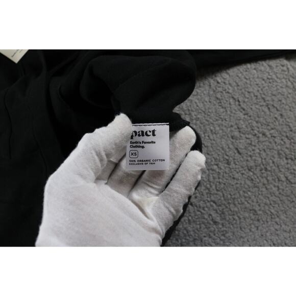 New Pact Organic Womens Jacket Xs Black Relaxed Fit  View Photos - Picture 6 of 9